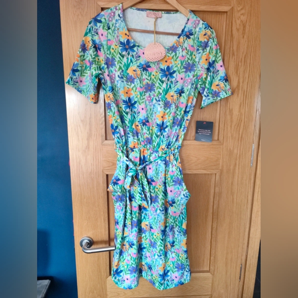Popsy Multicolor Floral Midi Dress